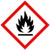 GHS02, Hochentzündlich oder Leichtentzündlich oder Entzündlich, Flamme, Gefahr / Achtung 