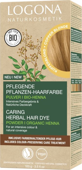 I Logona NaturWarenKaufhaus Pflanzen-Haarfarbe Pulver Kupferblond günstig