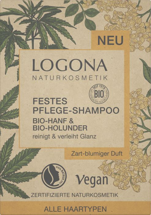 Logona Festes Bio-Hanf I Holunder & Pflege-Shampoo NaturWarenKaufhaus