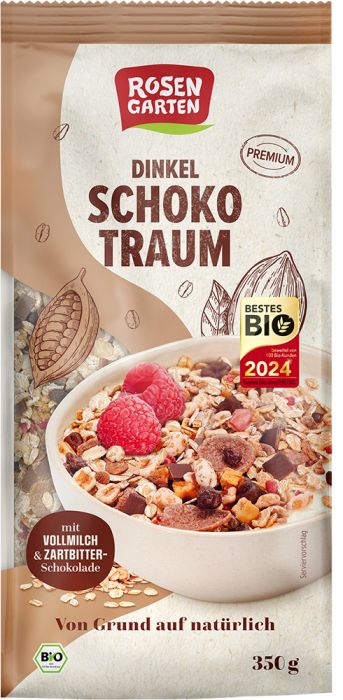 Rosengarten Dinkel-Schoko-Traum-Müsli bio I NaturWarenKaufhaus