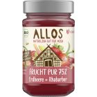 Frucht Pur 75% Erdbeere + Rhabarber bio