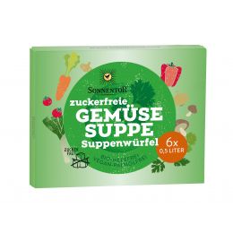 Zuckerfreie Gemüsesuppe Suppenwürfel bio