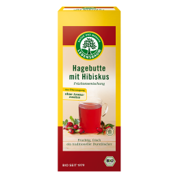 Hagebutte mit Hibiskus Früchtetee bio