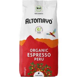 ALTOMAYO Organic Espresso, ganze Bohnen bio 1000 g