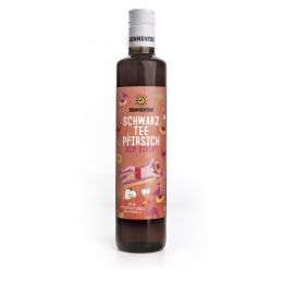 Schwarztee-Pfirsich Eistee Sirup bio