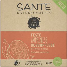 Feste HAPPINESS Duschpflege Bio-Orange & Mango