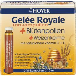 Gelée Royale und Blütenpollen Trinkampullen