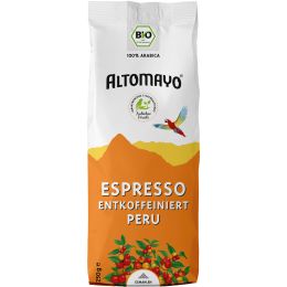 ALTOMAYO Espresso entkoffeiniert, gemahlen bio 250 g