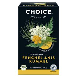 CHOICE® Fenchel Anis Kümmel Kräutertee Bio