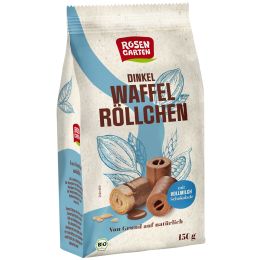 Dinkel-Waffelröllchen Vollmilch bio