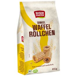 Dinkel-Waffelröllchen Natur bio