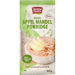 Dinkel-Apfel-Mandel-Porridge bio