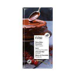Feine Bitter Kuvertüre 70% Cacao (200 g-Tafelformat) bio