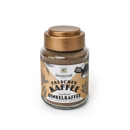 Dinkelkaffee Falscher Kaffee Instant, Glas bio