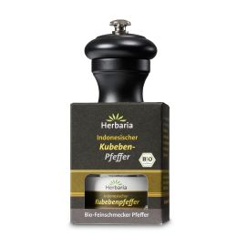 Pfefferset Indonesischer Kubebenpfeffer mit Peugeot-Mühle bio