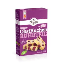 Obstkuchen Rührteig glutenfrei Bio