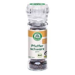 Pfeffer schwarz, ganz bio Mühle