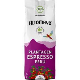  ALTOMAYO Plantagen Espresso, gemahlen bio 250 g