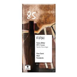 Feine Bitter Schokolade 85 % Cacao Santo Domingo bio