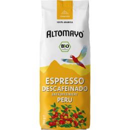 ALTOMAYO Espresso entkoffeiniert, gemahlen bio 250 g