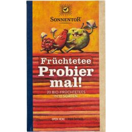 Früchtetee Probier mal!, Doppelkammerbeutel bio