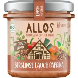 Linsen Aufstrich Berglinse Lauch Paprika bio