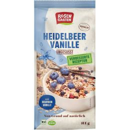 Heidelbeer-Vanille-Müsli ungesüßt bio