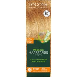 Pflanzenhaarfarbe Creme 200 kupferblond
