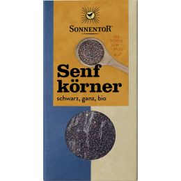 Senfkörner schwarz ganz, Packung bio