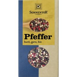 Pfeffer bunt, ganz, bio