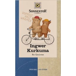 Ingwer Kurkuma Tee, Doppelkammerbeutel bio