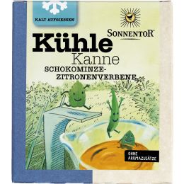 Kühle Kanne Schokominze-Zitronenverbene Tee, Pyramidenbeutel bio