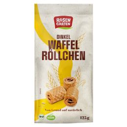 Dinkel-Waffelröllchen Natur bio