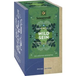 Wild sein Tee Happiness is®, Doppelkammerbeutel bio