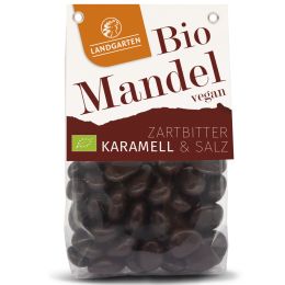 Bio Mandeln in Zartbitter-Schokolade mit Salz-Karamell