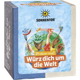 Würz dich um die Welt Probier mal!, Packung bio