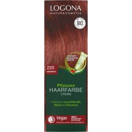 Pflanzenhaarfarbe Creme 220 weinrot