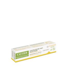 Cattier Paris Heilerde Zahncreme mit Bio-Zitronenöl 75 ml