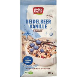 Heidelbeer-Vanille-Müsli ungesüßt bio