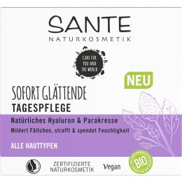 Sofort Glättende Tagespflege Natürliches Hyaluron & Parakresse