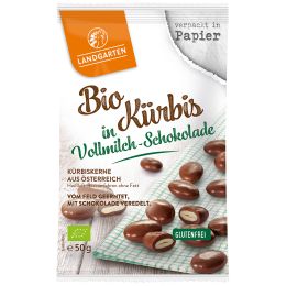 Bio Kürbis in Vollmilch-Schokolade