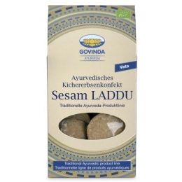 Ayurvedisches Kichererbsenkonfekt Laddu Sesam bio