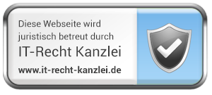 Diese Website wird juristisch betreut durch IT-Recht Kanzlei